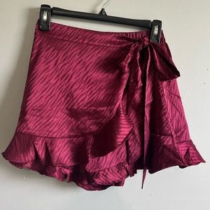 NWT Maroon Skort